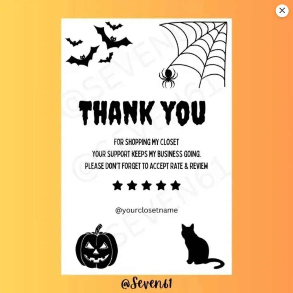 Halloween Thank you Personalized 4